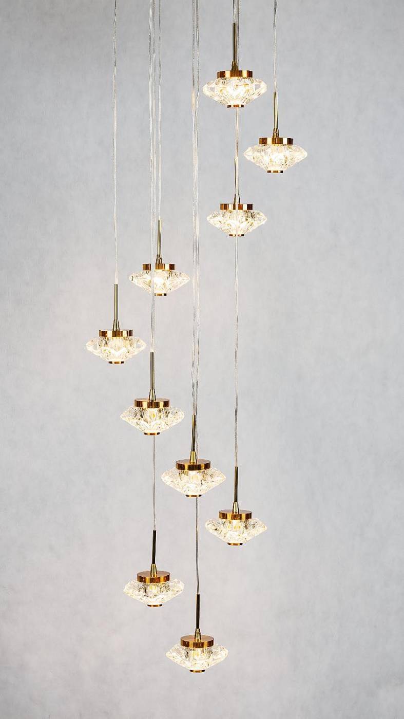 Люстра каскадная Gerhort G52140 G52142/10BRS CL