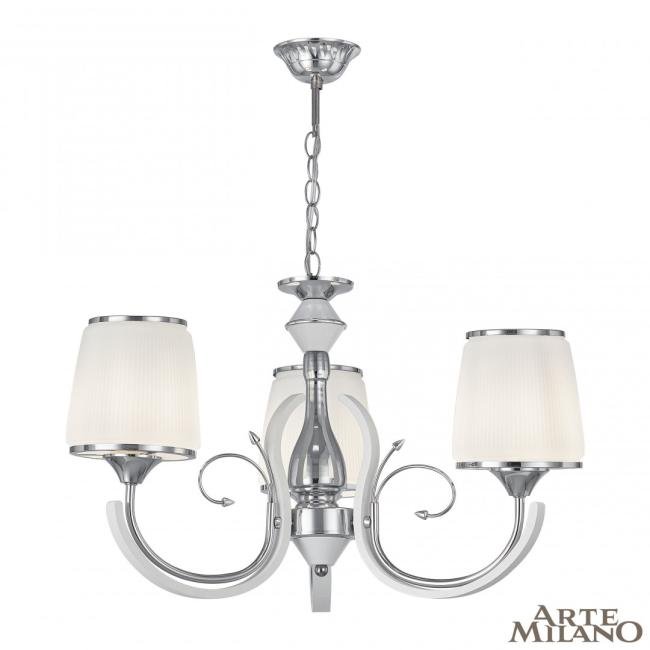 309247/3 Wh/Ni Подвесная люстра Arte Milano Florentia-9247 309247/3 Wh/Ni
