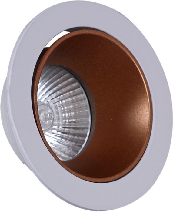 Точечный светильник 16085-9.0-001PT MR16 WT+ROSE GD