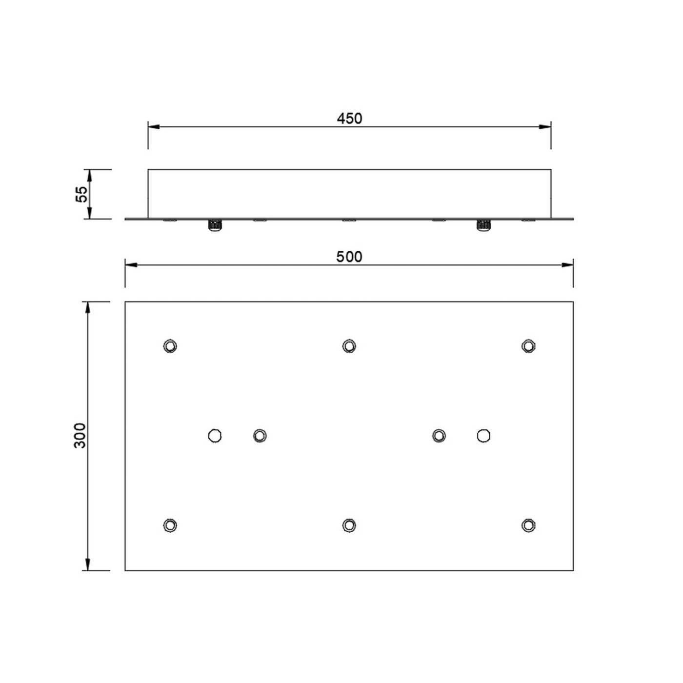 9386 9386 Основание потолочное 8L MODULAR LIGHT FLORONES