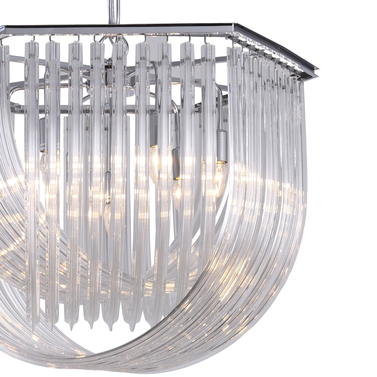 KR0116P-7L/A chrome Подвесная люстра Delight Collection Murano Glass KR0116P-7L/A chrome
