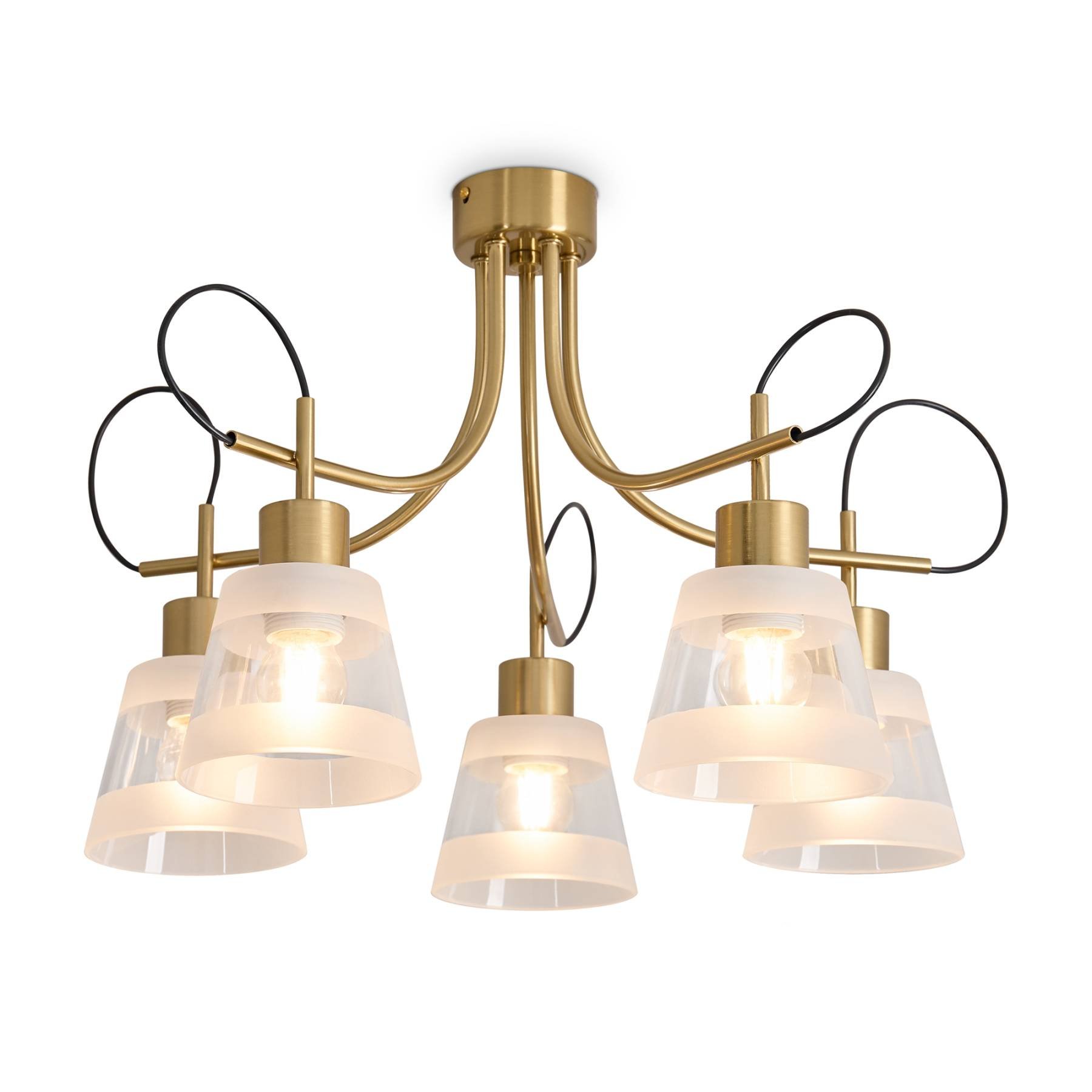 FR5522PL-05BS Потолочная люстра Карамель / Caramel Freya FR5522PL-05BS