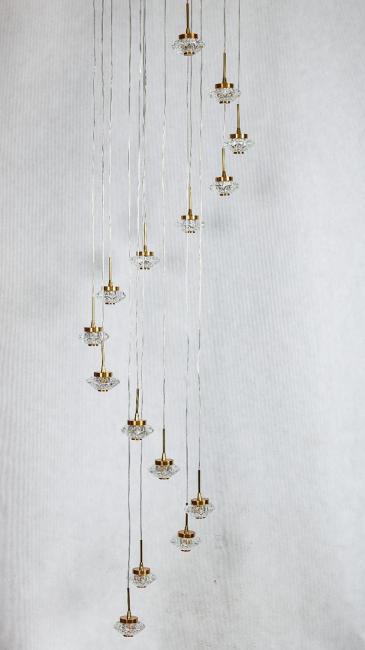 Люстра каскадная Gerhort G52140 G52142/15BRS CL