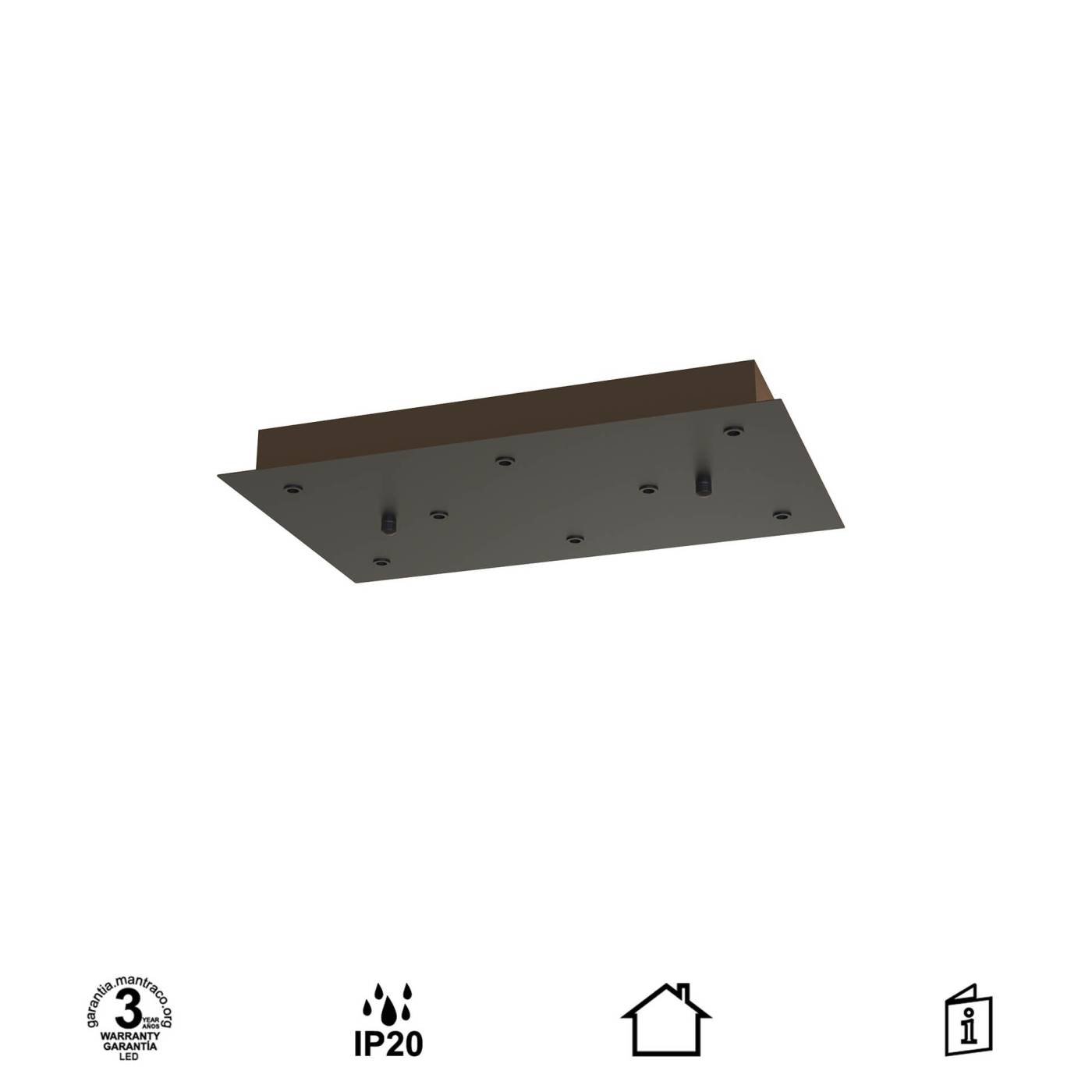 9389 9389 Основание потолочное 8L MODULAR LIGHT FLORONES