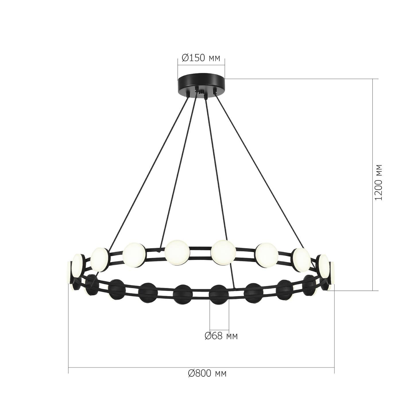 Подвесная люстра ST Luce Monro SL6610.403.20