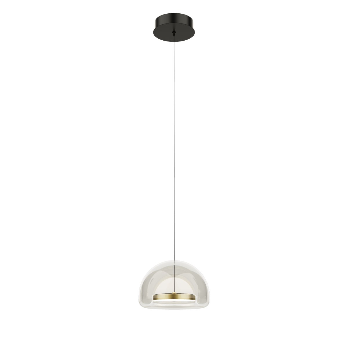 Светильник подвесной Delight Collection MD24030031 MD24030031-1A brass/clear