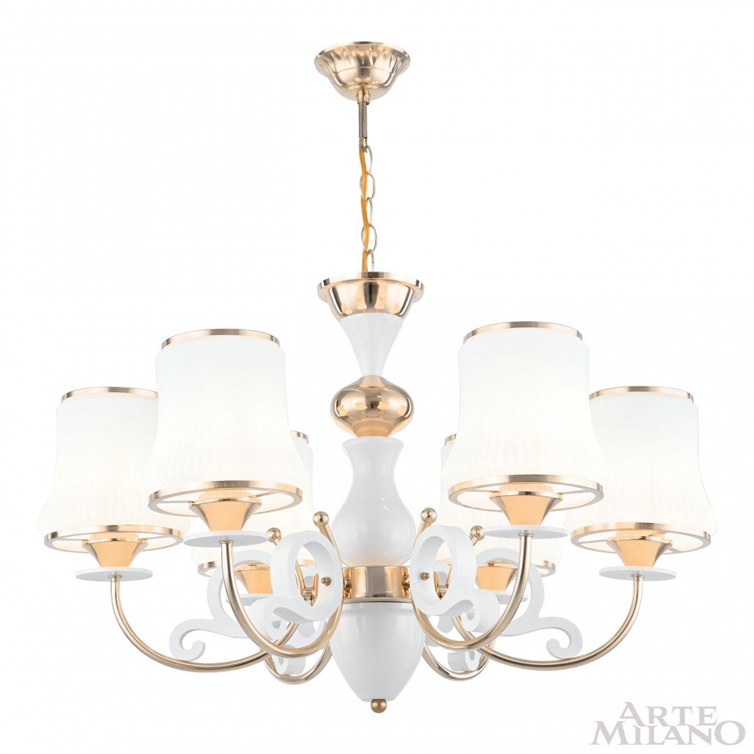 301097/6 Wh/Gd Подвесная люстра Arte Milano Florentia-1097 301097/6 Wh/Gd