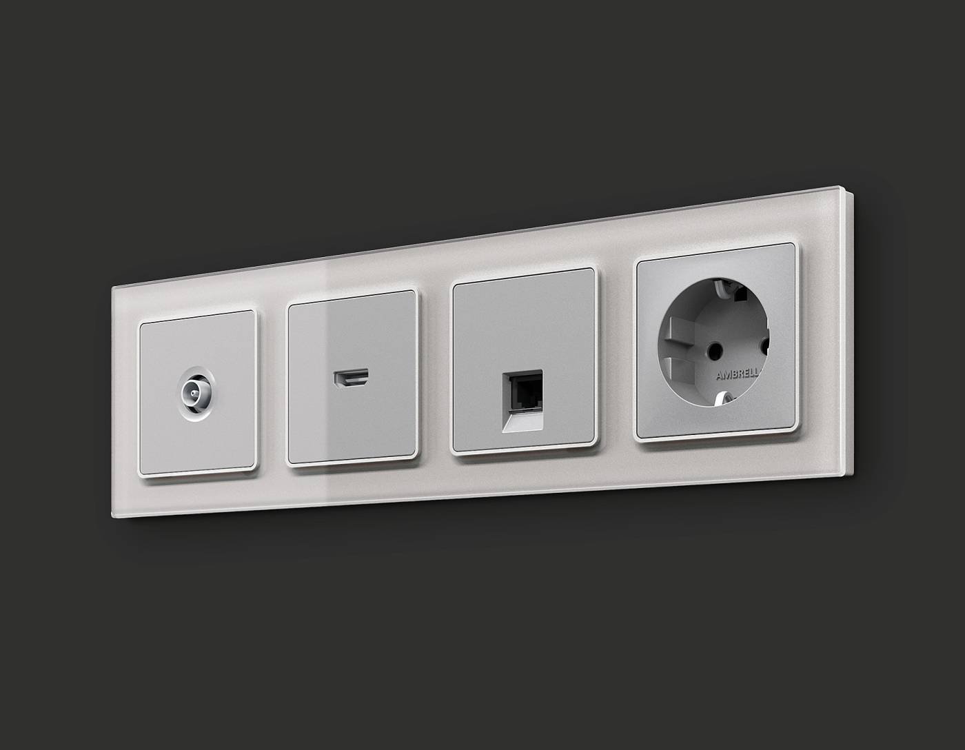 MA412030 Розетка Ambrella Volt ALFA MA412030