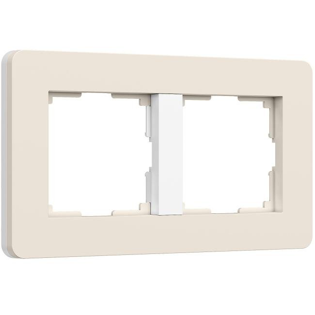 W0023066/ Рамка на 2 поста Split (айвори/белый, soft-touch) Рамка Werkel Split айвори/белый, soft-touch W0023066/ Рамка на 2 поста Split (айвори/белый, soft-touch)