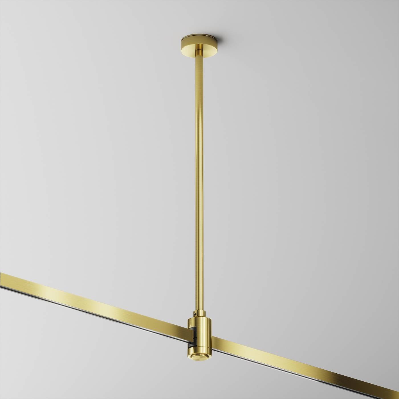 Крепление потолочное Medium 360мм с вводом питания Flarity Maytoni Accessories for tracks Flarity TRA158C-BL1-BS