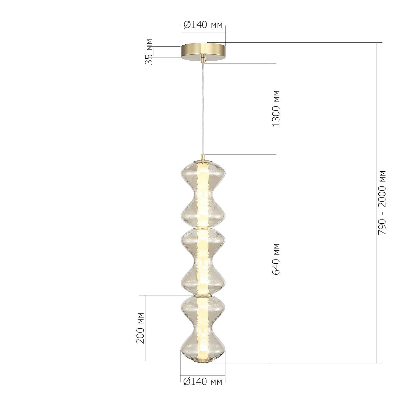 SL6136.213.01 Светильник подвесной ST Luce Spine SL6136.213.01