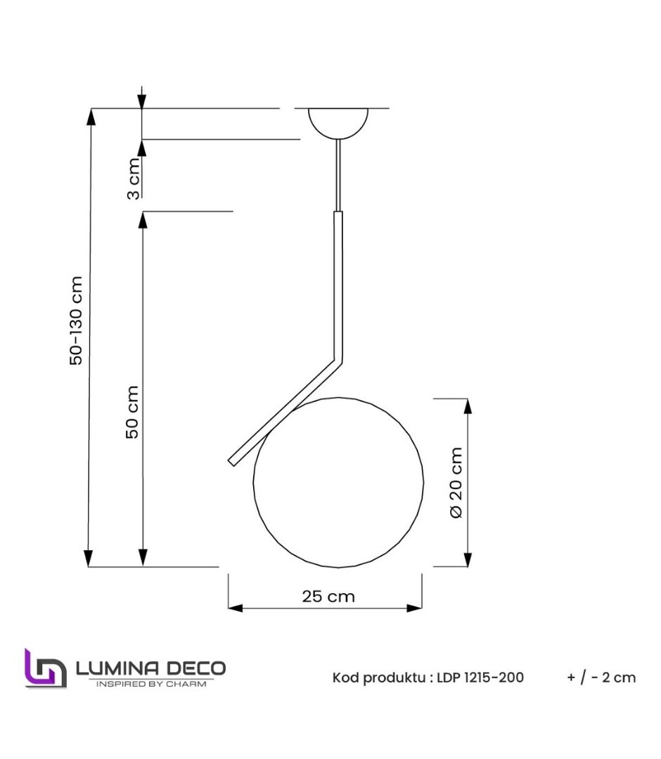 Светильник подвесной Lumina Deco Sorento LDP 1215-200 WT+GD