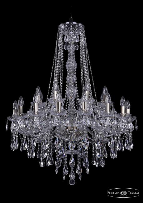 1415/16+8/300/h-106 Pa Подвесная хрустальная люстра 1415 Bohemia 1415/16+8/300/h-106 Pa