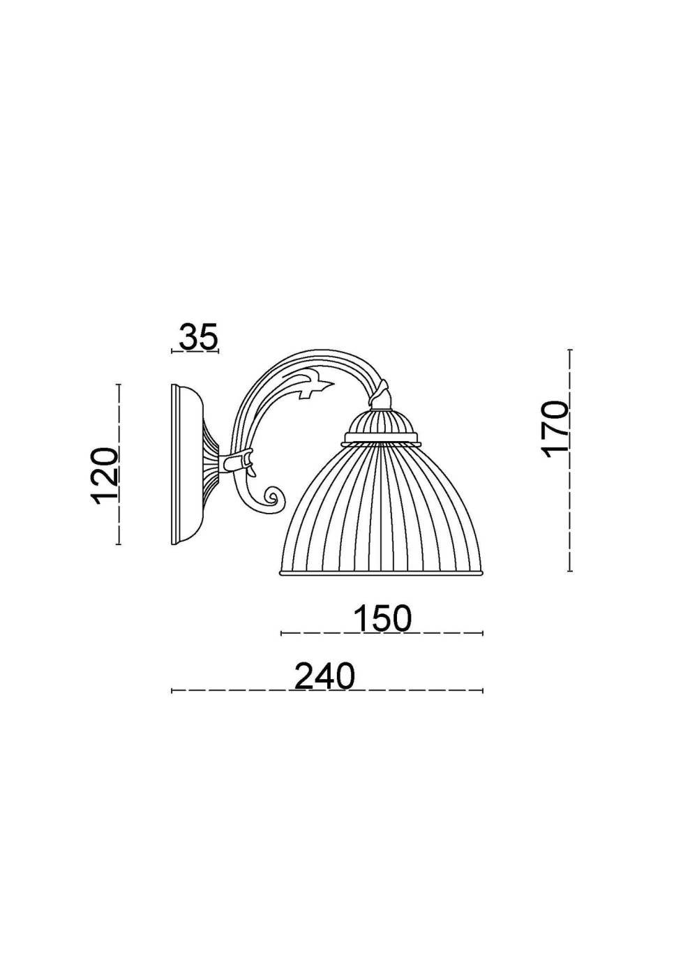 MR2730-1W Бра настенное Джиневра MyFar MR2730-1W