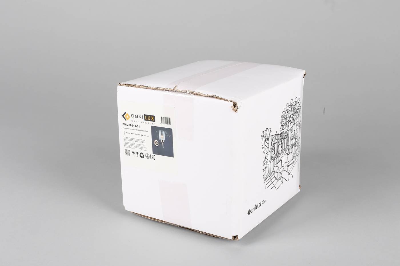 OML-66511-01 Настенное бра Omnilux Dronero OML-66511-01