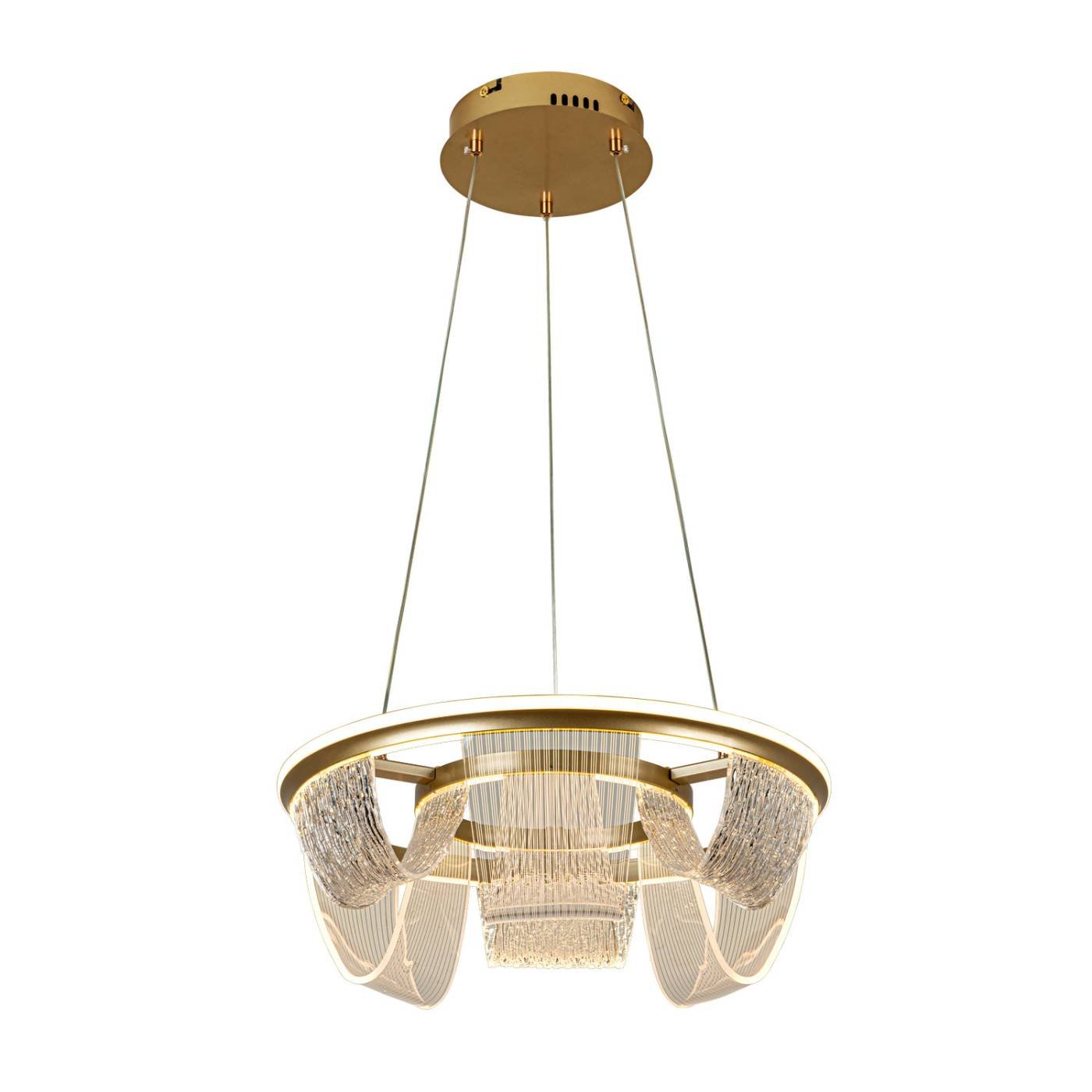 L7706-460 GD Подвесная люстра L LED4U L7706-460 GD