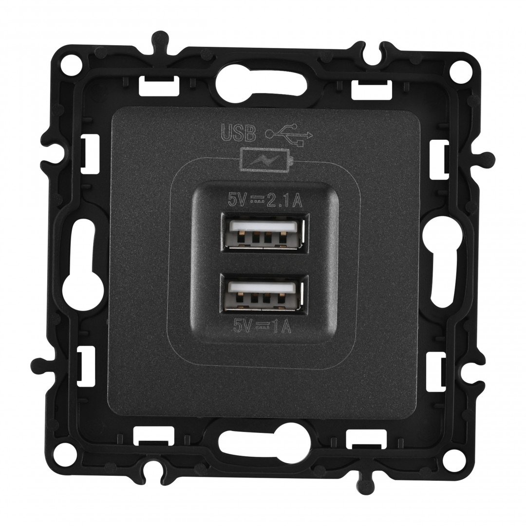 Розетка Arte Milano Am-217 217.46-1.black