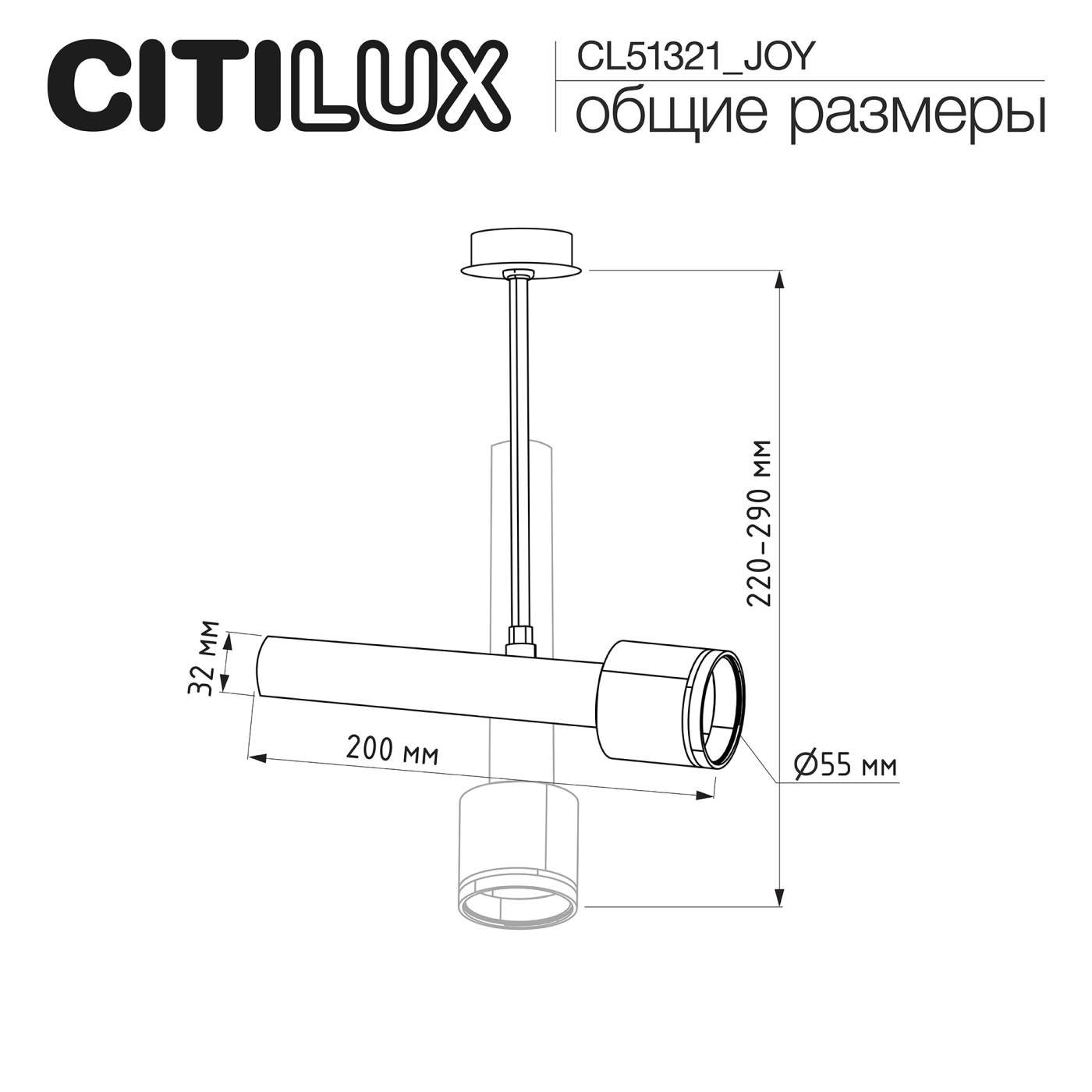 Встраиваемый светильник SkyPORT.10 Citilux CL51321_JOY