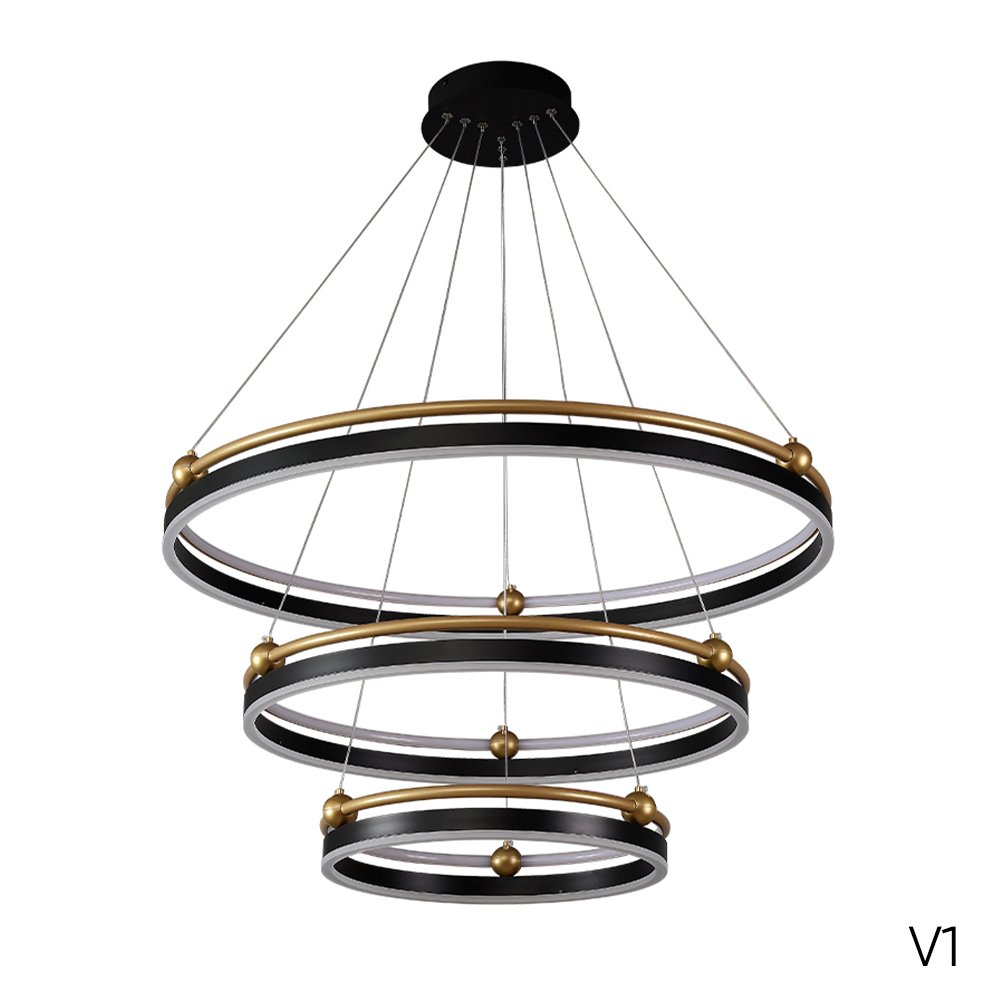 Подвесная люстра Crystal Lux Fernando FERNANDO SP158W LED BLACK/GOLD