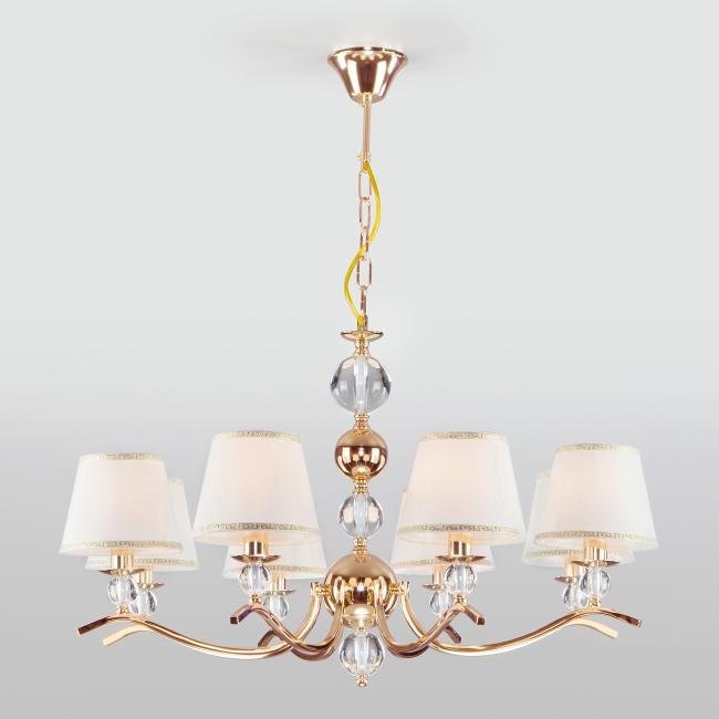 60097/8 золото Подвесная люстра Eurosvet Sortino 60097/8 золото