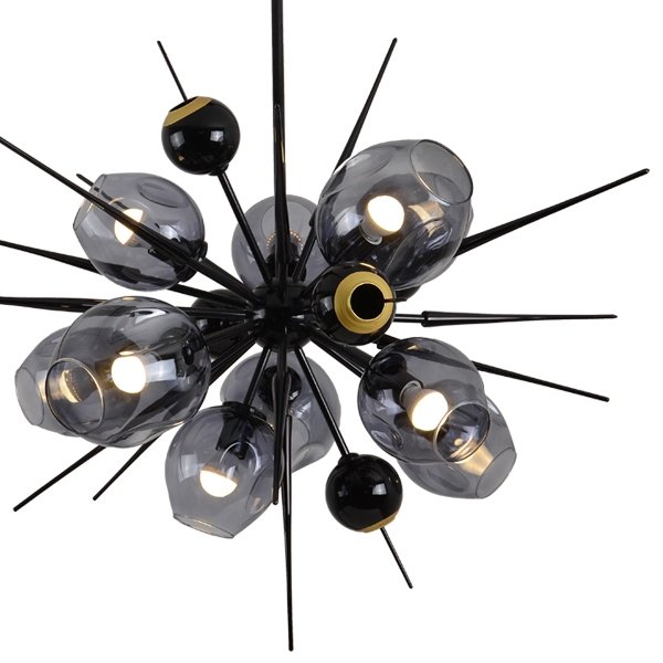 9720P-10S black/smoky Потолочная люстра Delight Collection Burst 9720P-10S black/smoky