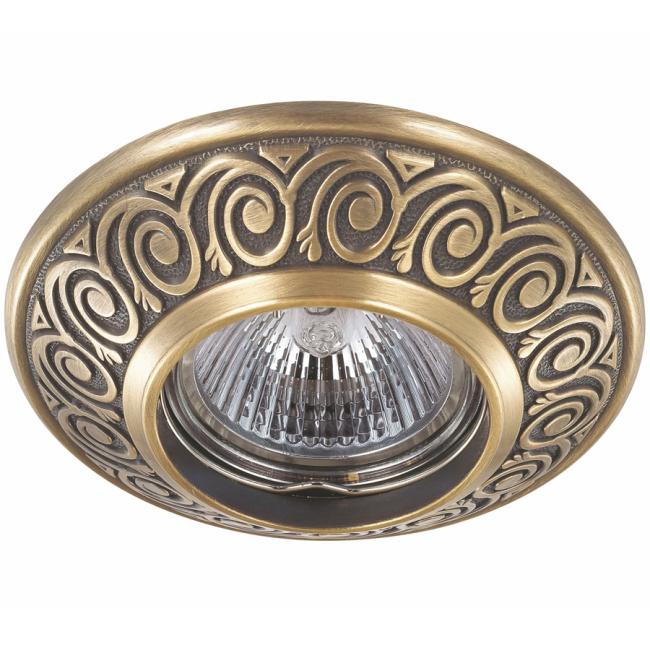 Встраиваемый светильник с узорами Vintage 370000 Novotech