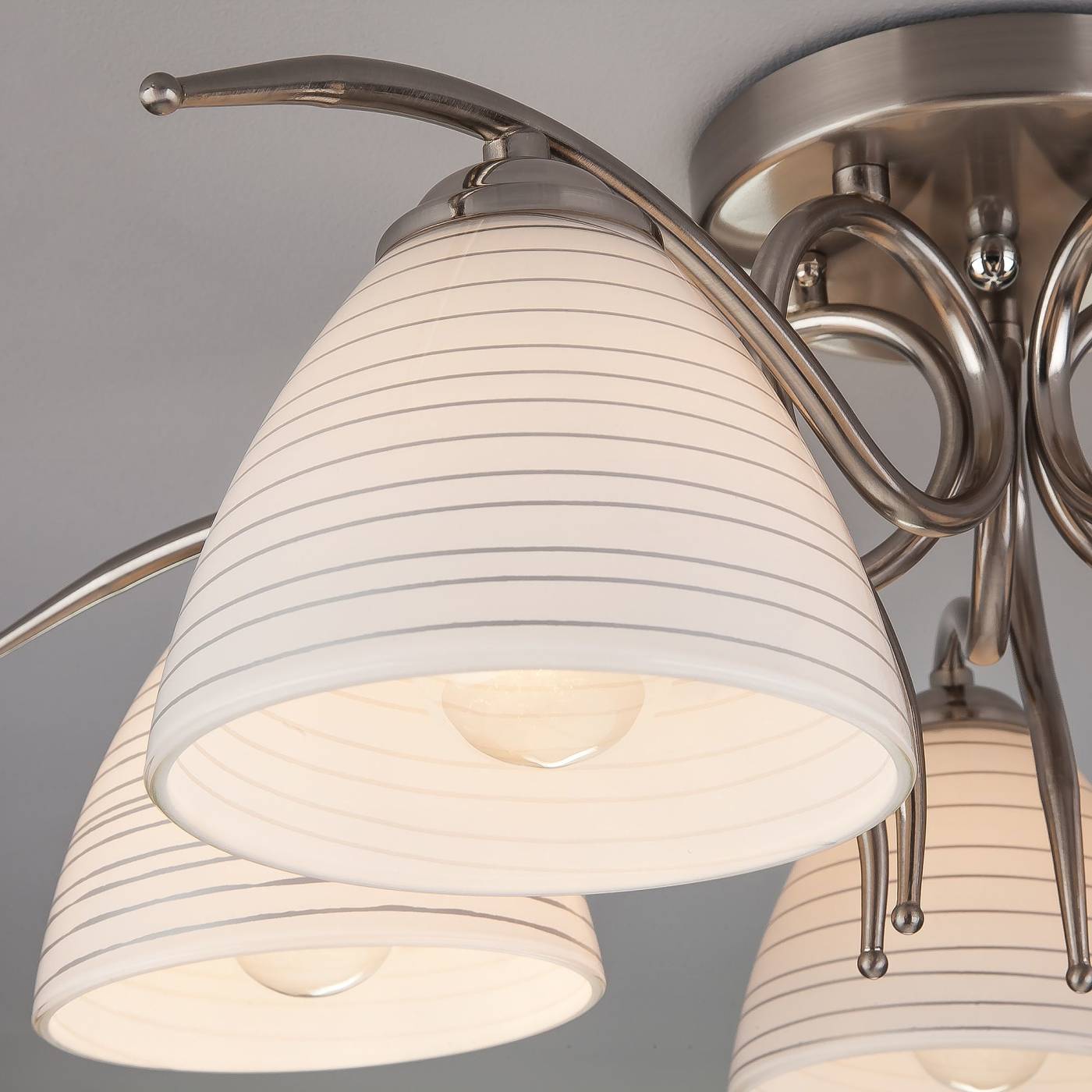 30121/5 сатин-никель Потолочная люстра Eurosvet Megan 30121/5 сатин-никель