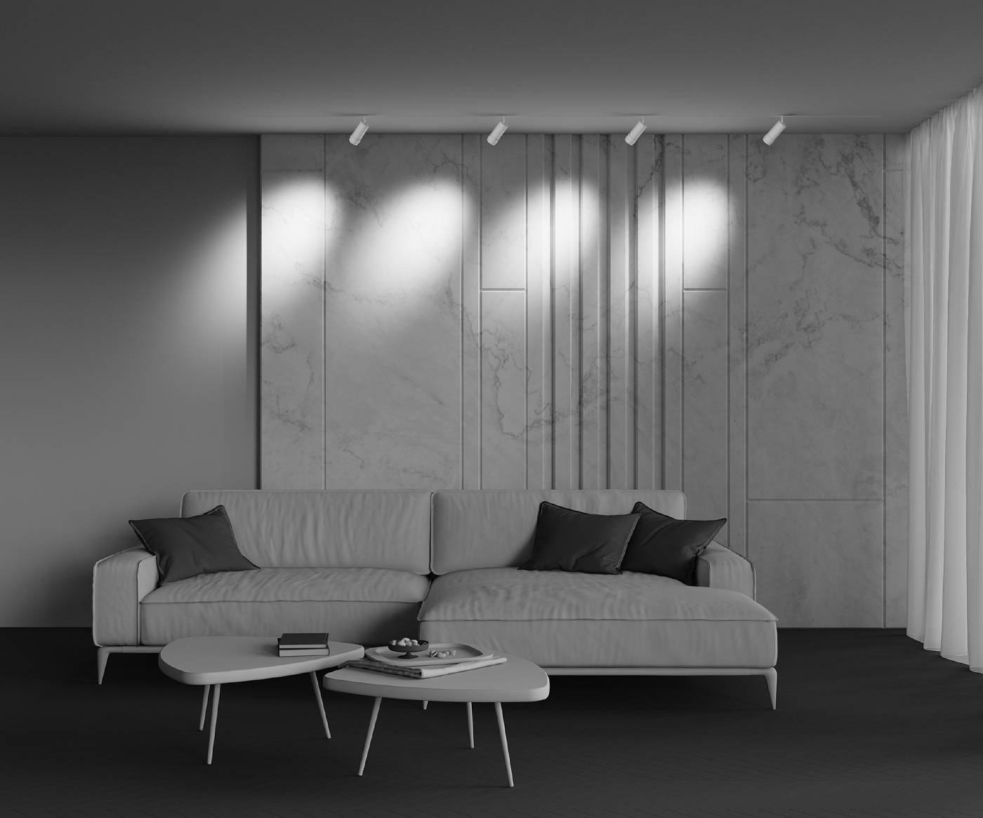 Трековый светильник Maytoni Focus Zoom TR212-4-12WTW-DD2-Z-W