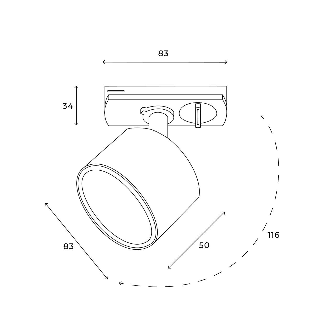 Трековый светильник Hesby Lighting Skylite HSBL_0219