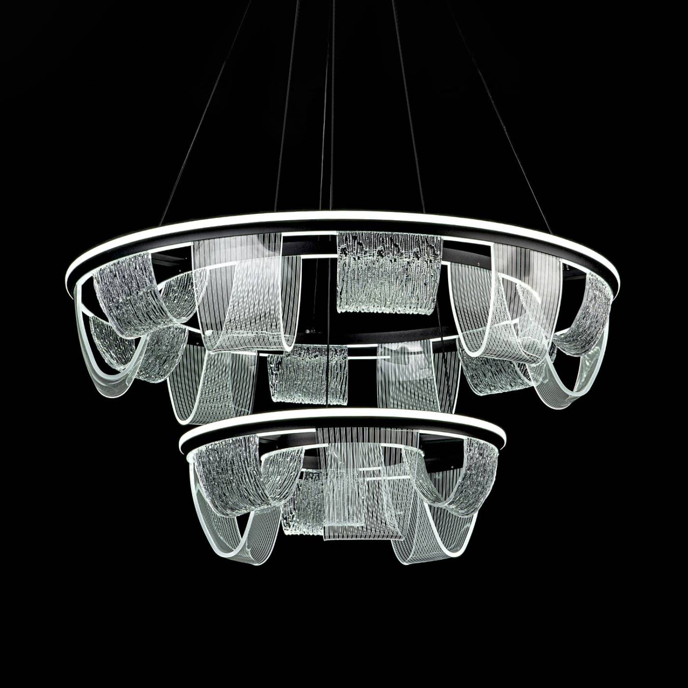 L7706-800-460 BK Подвесная люстра L LED4U L7706-800-460 BK