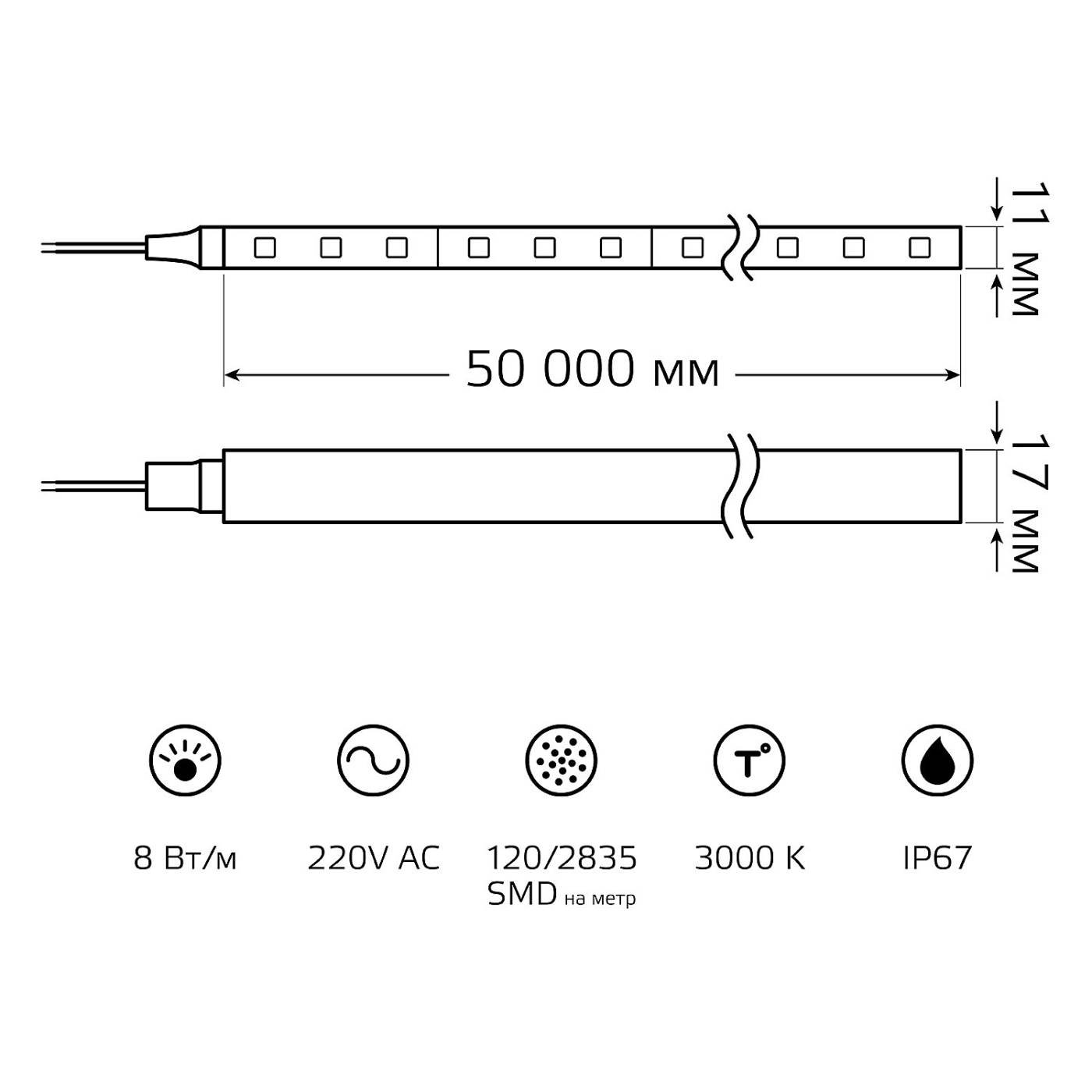 LED лента Gauss 311000308