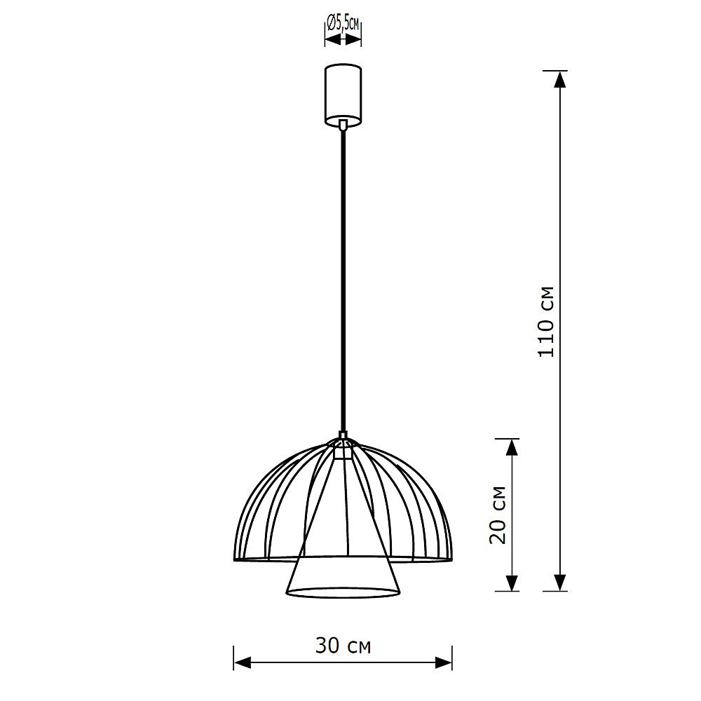 LH012097 Светильник подвесной LightHall Iris LH012097