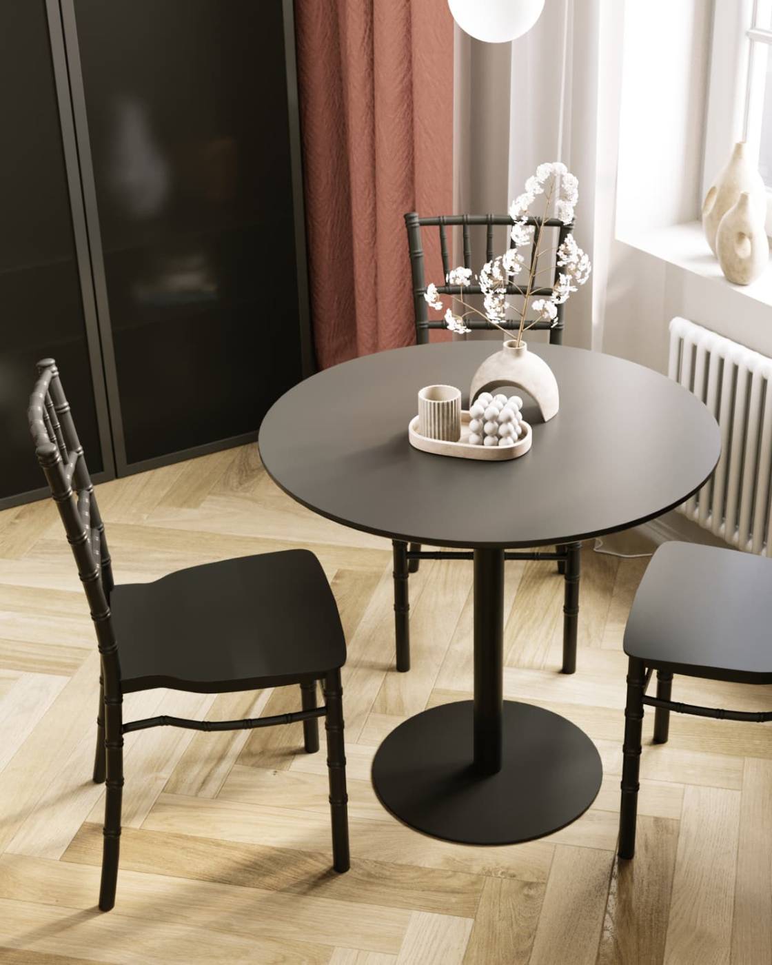 Стул пластиковый Stool Group Bride Y828 black