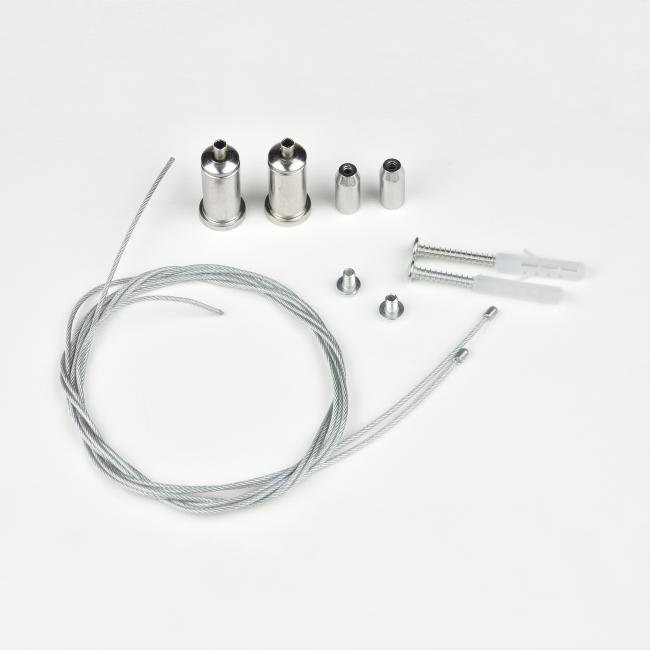 UFL-H02 SILVER 100 POLYBAG Комплект крепления для подвесного монтажа накладных светильников Uniel UFL-H02 SILVER 100 POLYBAG