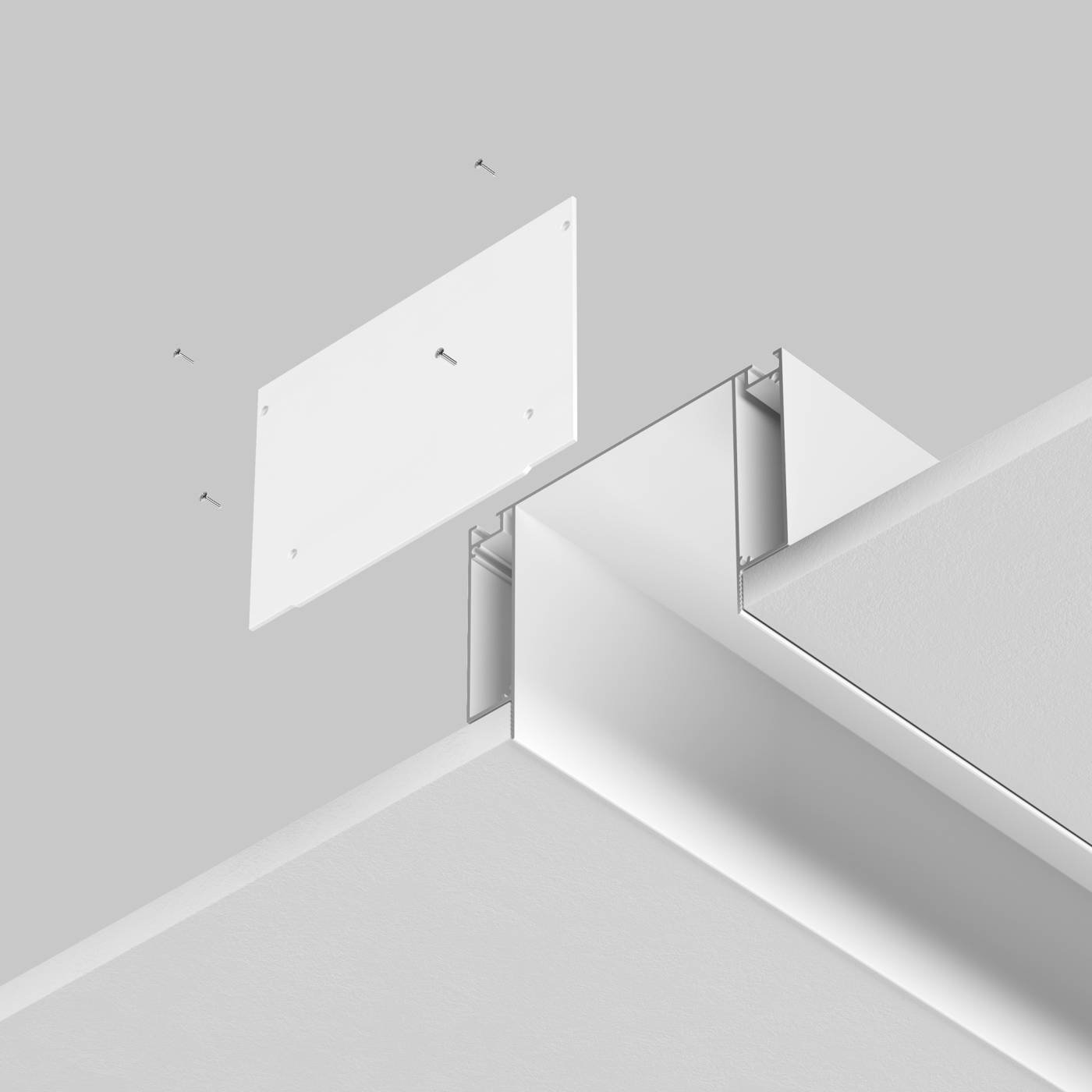 ALM013EC-PL-W Заглушка декоративная белая - 2шт.+ 8 саморезов для профиля Maytoni ALM013EC-PL-W