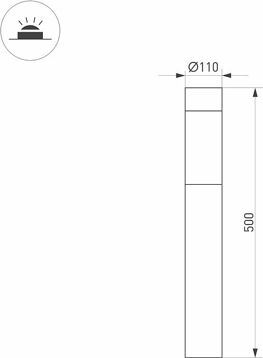 046612 Уличный наземный светильник Arlight Stem 046612