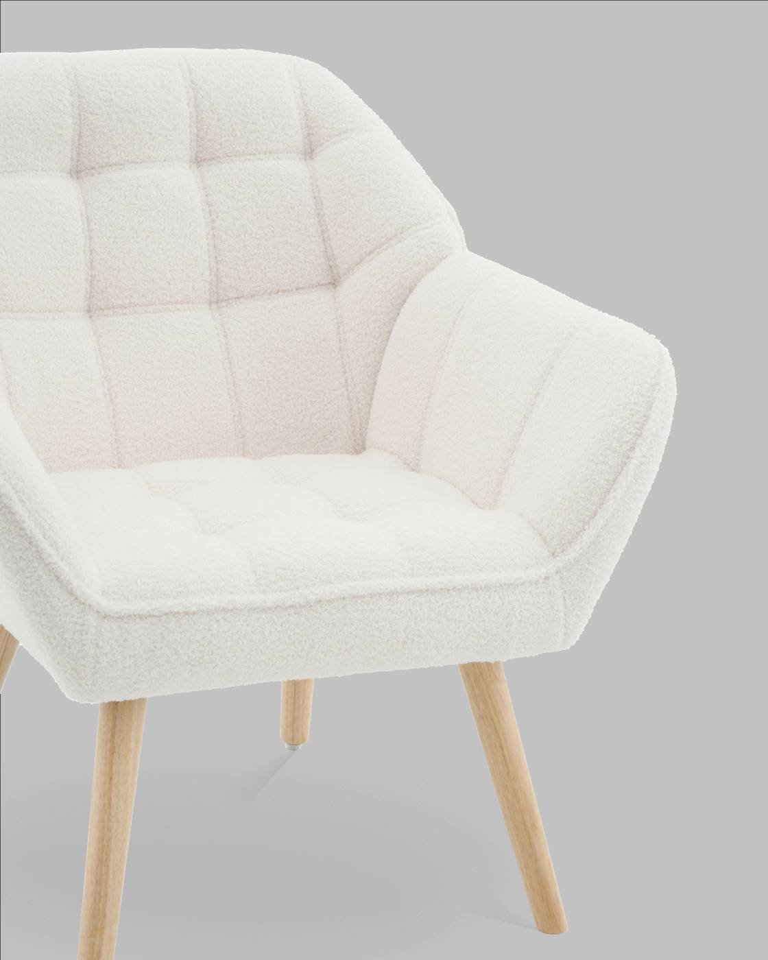 Кресло Stool Group Вэйл QH-8904K TEDDY 1859-01 white