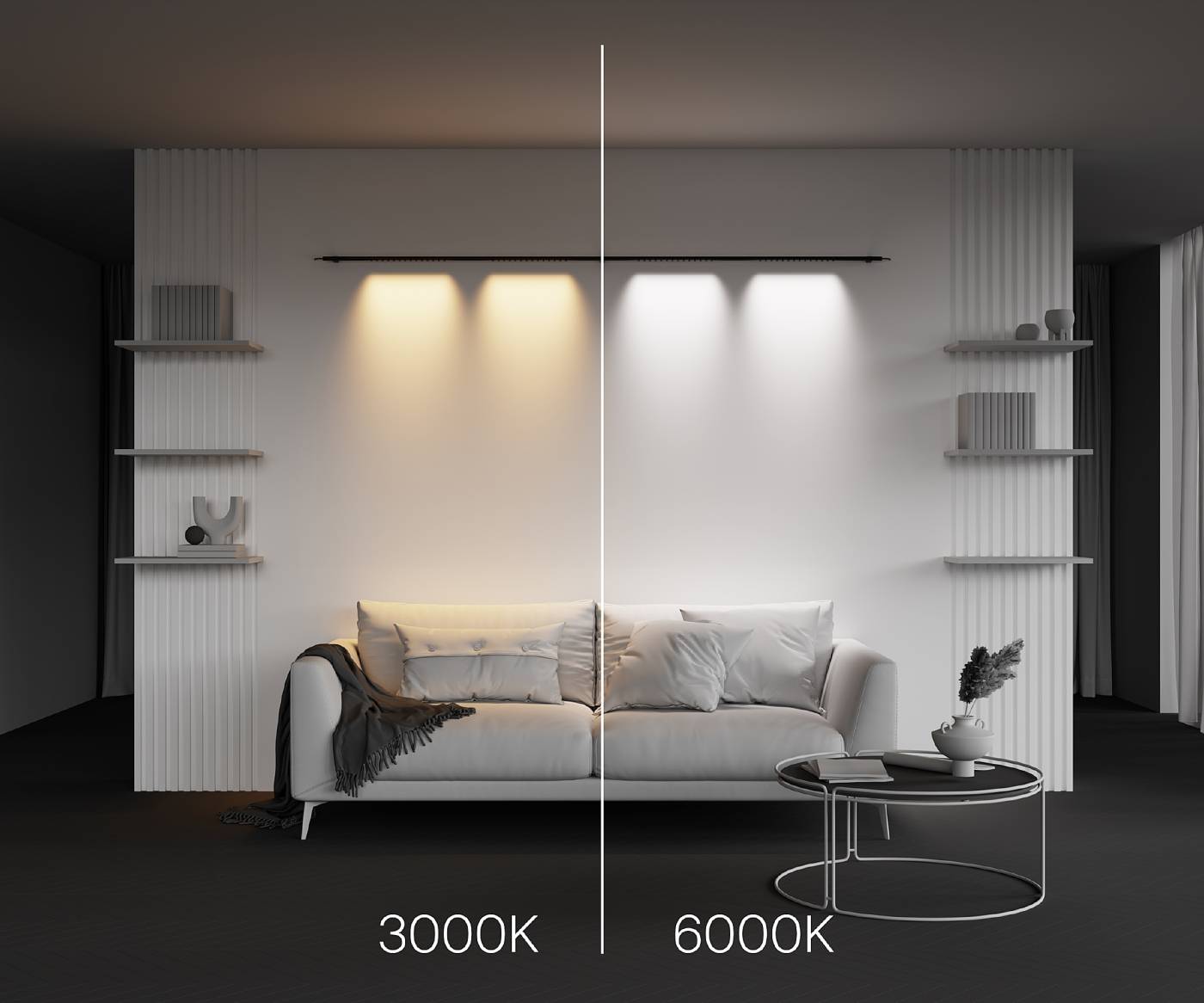 Светильник для штанговой системы освещения Axity Maytoni Points C101CL-L1000-24W3-6K-B