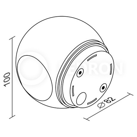 Уличный настенный светильник Elvan 161 GW-161A/2-6W-NH-Bk