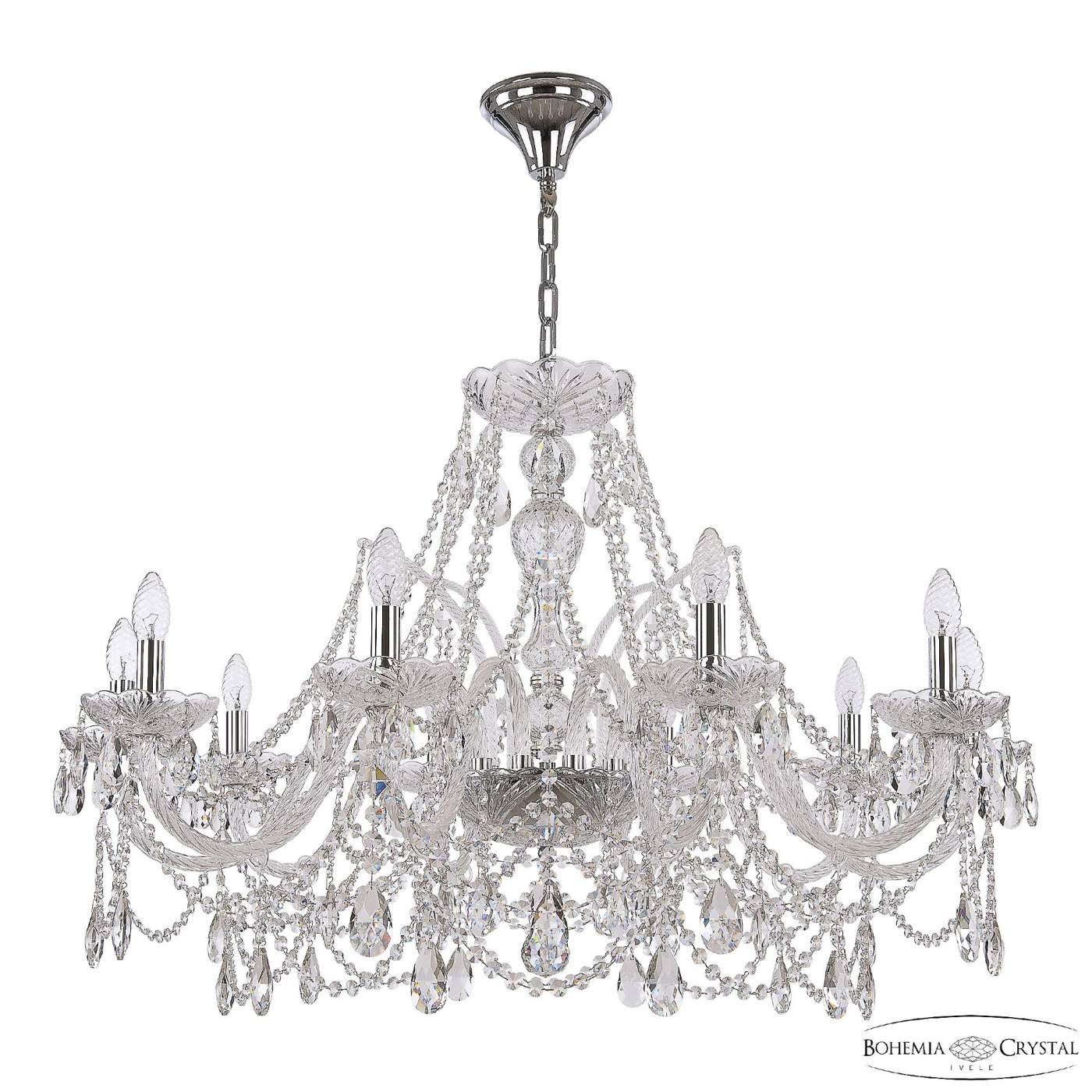 1411/10/360 Ni Подвесная люстра Bohemia 1411 1411/10/360 Ni