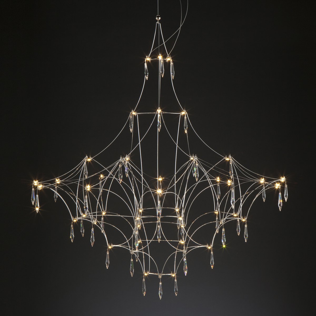 Подвесная люстра Delight Collection Lucciola 9176P/S silver