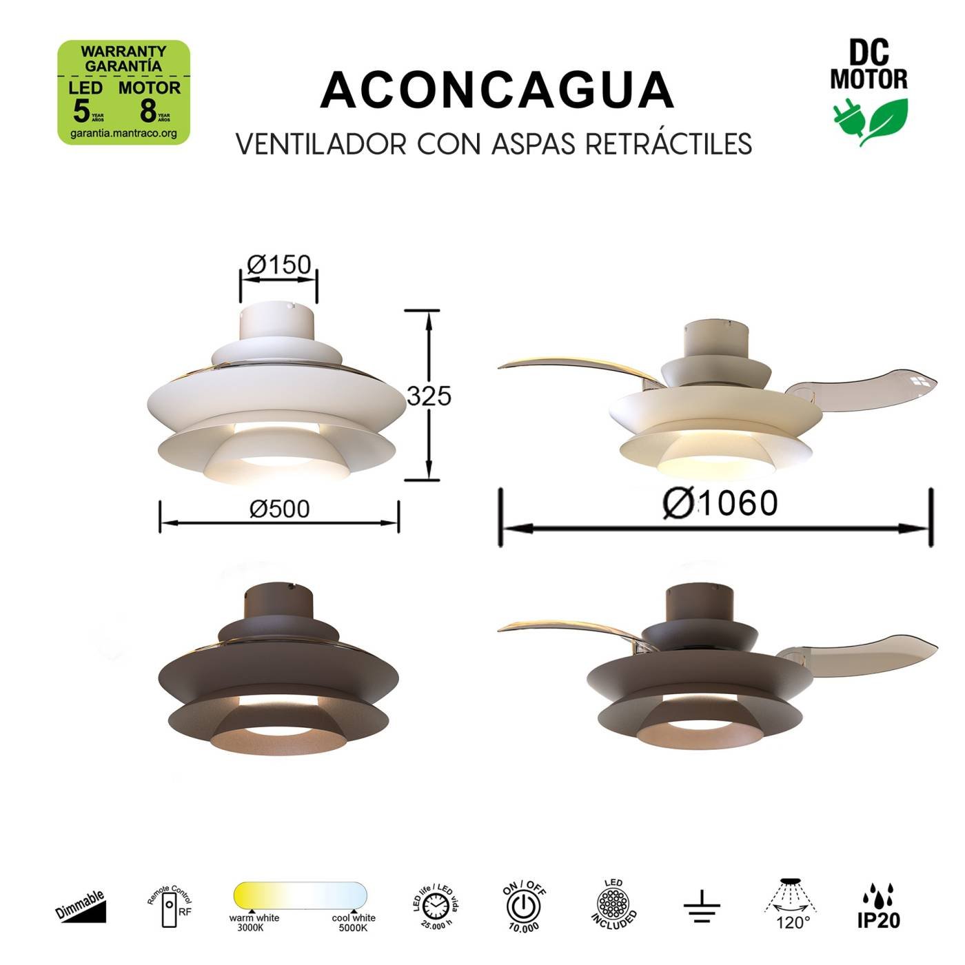 9522 Потолочная люстра ACONCAGUA Mantra 9522