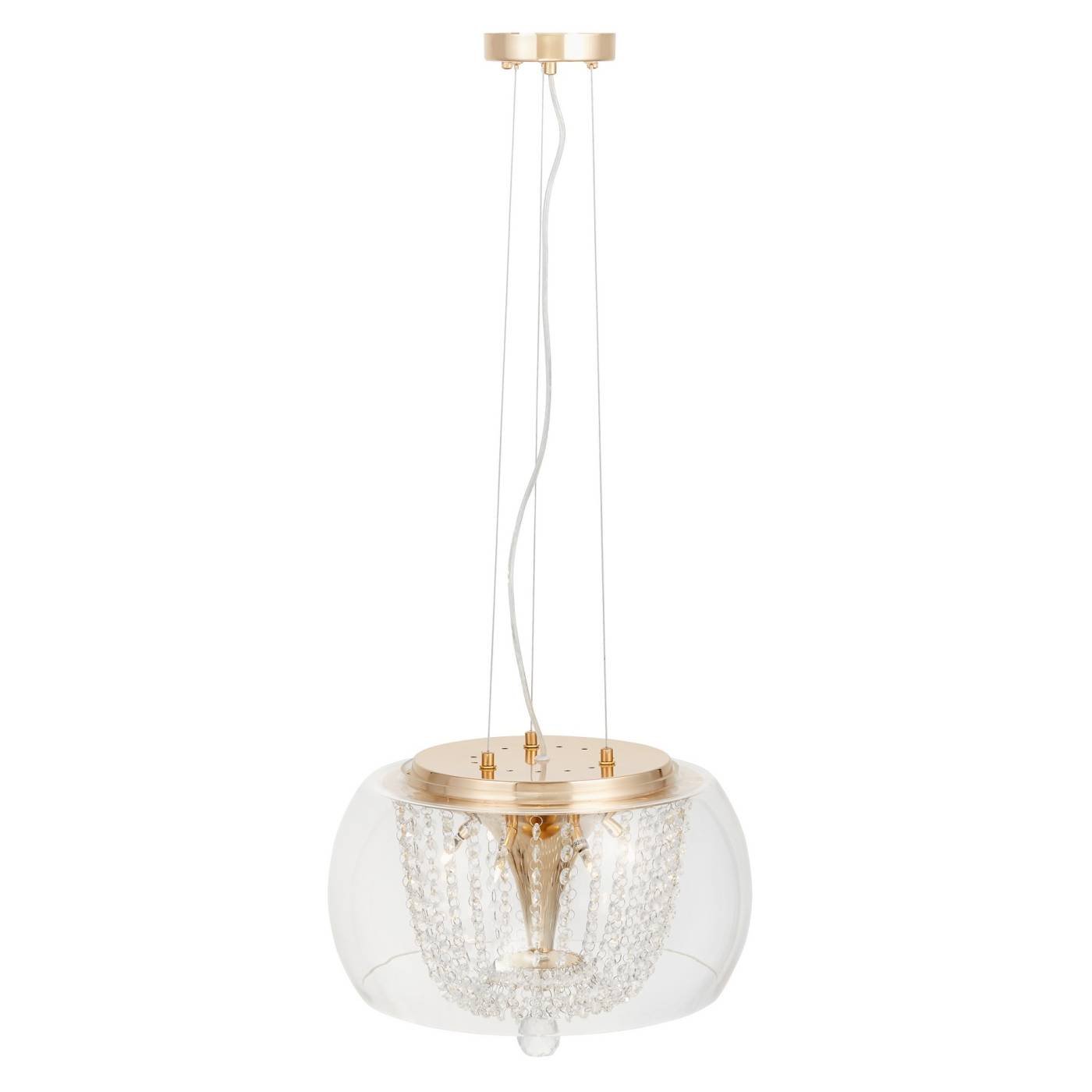Подвесная люстра Lumina Deco DISPOSA LDP 7018-400 PR+F.GD