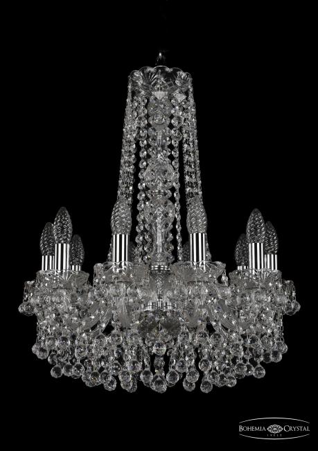 1409/10/160/h-60 Ni Подвесная хрустальная люстра 1409 Bohemia 1409/10/160/h-60 Ni