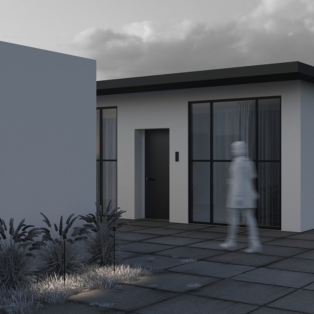 O504FL-L1B3K1 Уличный наземный светильник Maytoni Cane O504FL-L1B3K1