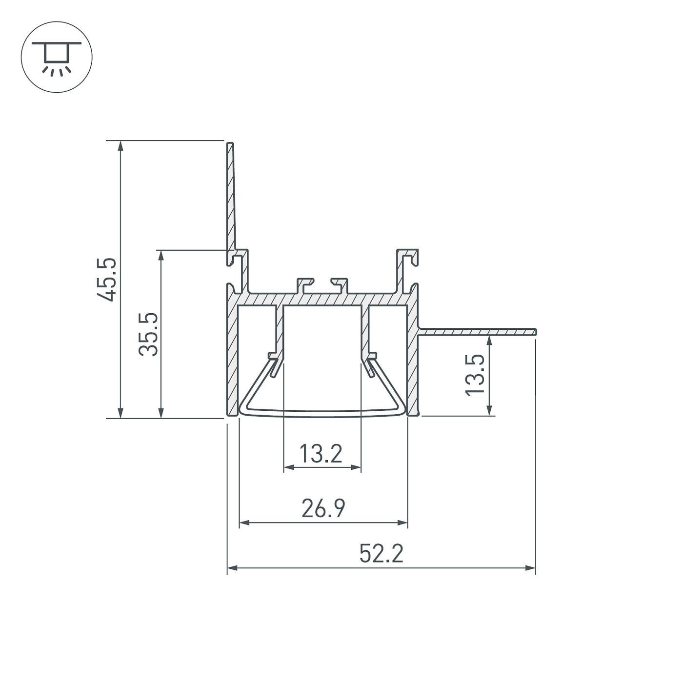 023865 Профиль Arlight Foled 023865