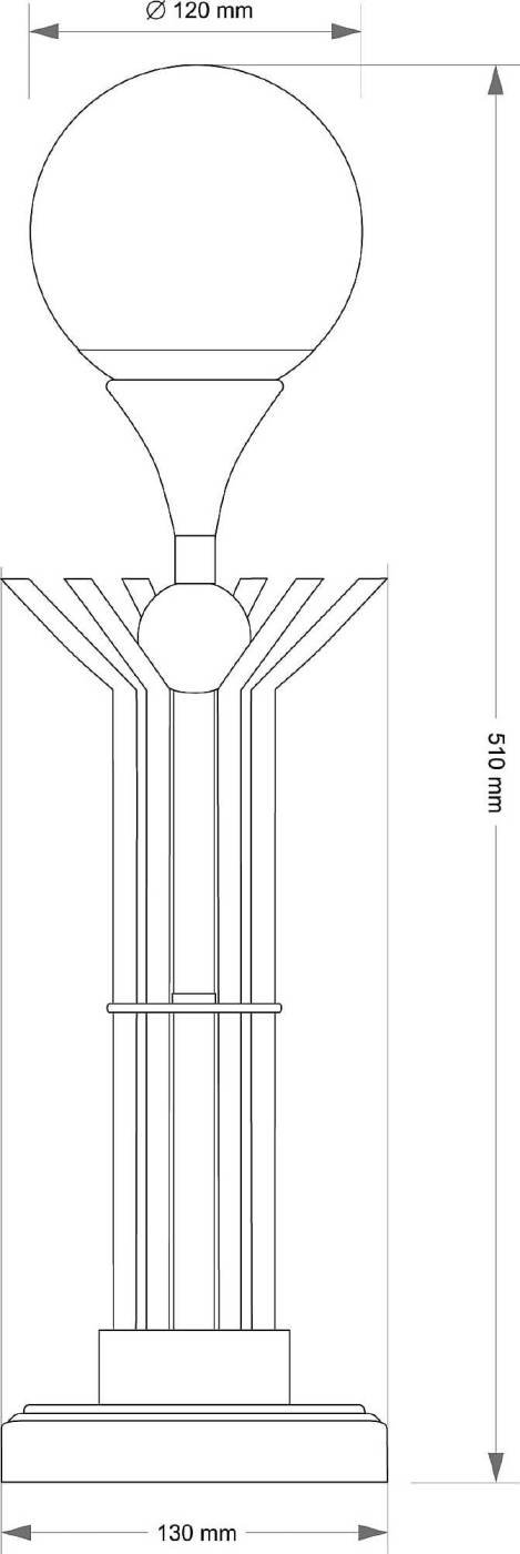 Настольная лампа Kutek Bari BAR-LG-1(P)