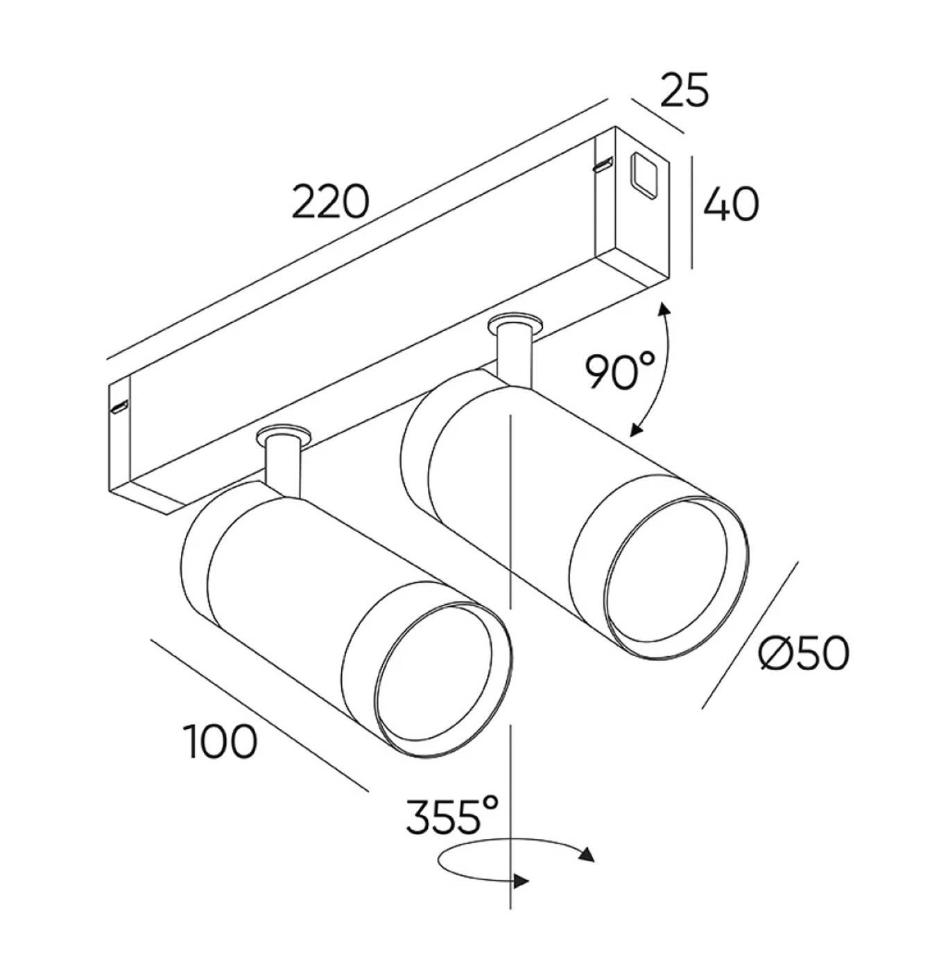 Трековый светильник IMEX IL.0050.5009-12-CCT-BK
