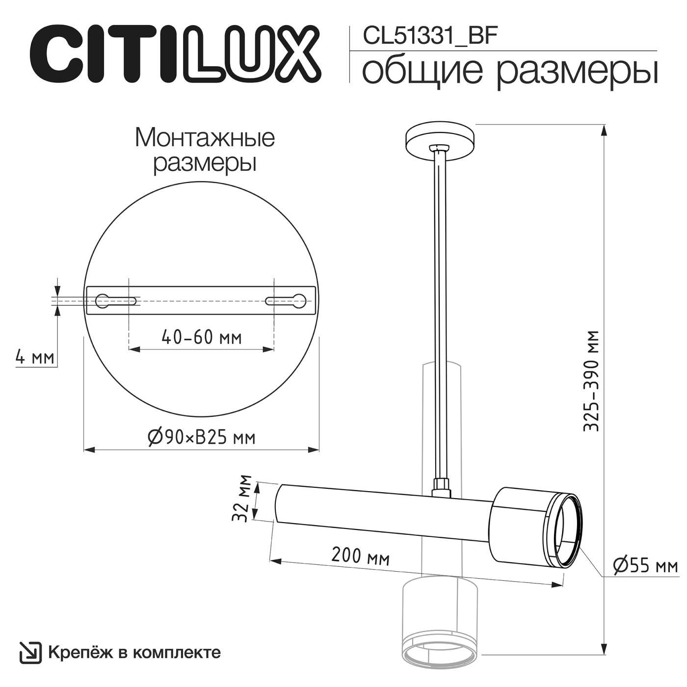 CL51331_BF Потолочный спот на штанге VEKTOR Citilux CL51331_BF