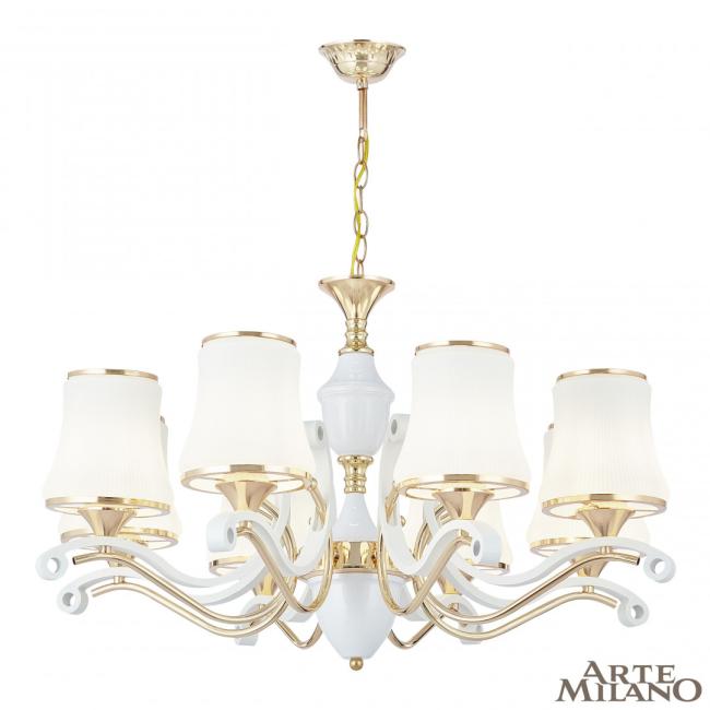 303987/8 Wh/Gd Подвесная люстра Arte Milano Florentia-3987 303987/8 Wh/Gd